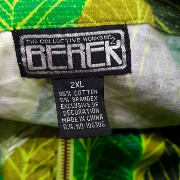 Berek Collective Works of Art to Wear Leaves Print Jacket - Picture 4 of 10